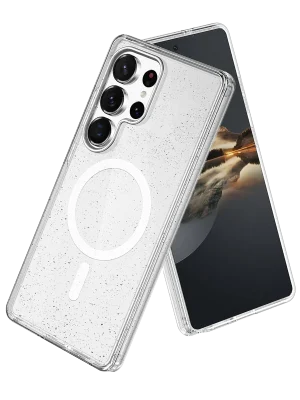 Newface Samsung Galaxy S25 Ultra Glow Magsafe Kapak - Şeffaf