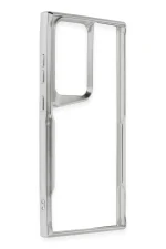 Newface Samsung Galaxy S25 Ultra Kılıf Boyi Silikon Kapak - Gümüş - Görsel 2