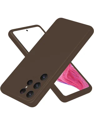 Newface Samsung Galaxy S25 Ultra Kılıf First Silikon - Kahverengi