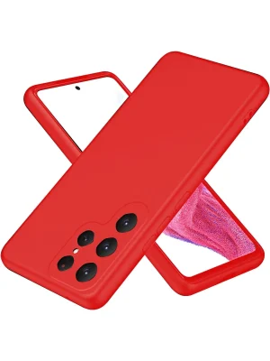 Newface Samsung Galaxy S25 Ultra Kılıf First Silikon - Kırmızı