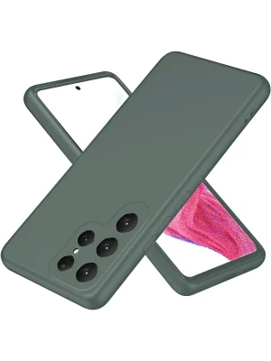 Newface Samsung Galaxy S25 Ultra Kılıf First Silikon - Koyu Yeşil