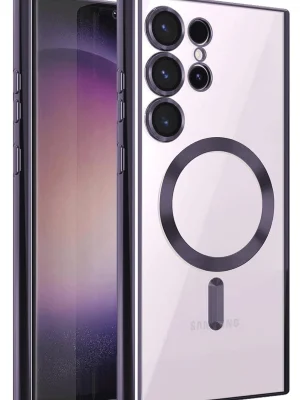 Newface Samsung Galaxy S25 Ultra Kılıf Kross Magneticsafe Kapak - Mor