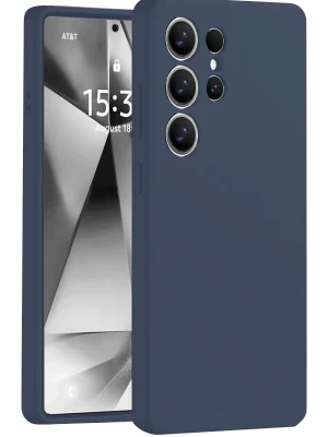 Newface Samsung Galaxy S25 Ultra Kılıf Nano içi Kadife Silikon - Lacivert