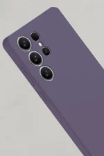 Newface Samsung Galaxy S25 Ultra Kılıf Nano içi Kadife Silikon - Mor - Görsel 2