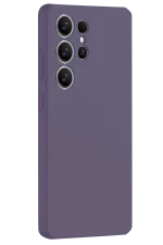 Newface Samsung Galaxy S25 Ultra Kılıf Nano içi Kadife Silikon - Mor - Görsel 3