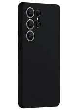 Newface Samsung Galaxy S25 Ultra Kılıf Nano içi Kadife Silikon - Siyah - Görsel 3