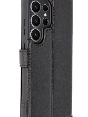 Newface Samsung Galaxy S25 Ultra Kılıf Trend S Plus Kapaklı Kılıf - Siyah