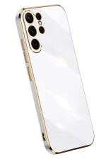 Newface Samsung Galaxy S25 Ultra Kılıf Volet Silikon - Beyaz