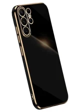 Newface Samsung Galaxy S25 Ultra Kılıf Volet Silikon - Siyah