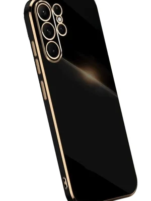 Newface Samsung Galaxy S25 Ultra Kılıf Volet Silikon - Siyah