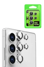 Newface Samsung Galaxy S25 Ultra Raze Metal Kamera Lens - Gümüş