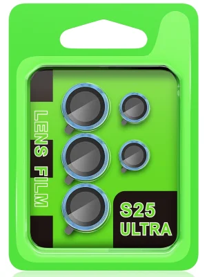 Newface Samsung Galaxy S25 Ultra Raze Metal Kamera Lens - Mavi