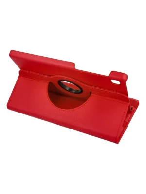 Newface Samsung Galaxy T220 Tab A7 Lite 8.7 Kılıf 360 Tablet Deri Kılıf - Kırmızı