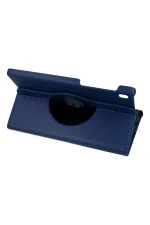 Newface Samsung Galaxy T220 Tab A7 Lite 8.7 Kılıf 360 Tablet Deri Kılıf - Lacivert