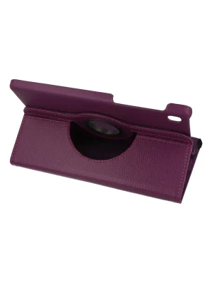 Newface Samsung Galaxy T220 Tab A7 Lite 8.7 Kılıf 360 Tablet Deri Kılıf - Mürdüm