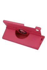 Newface Samsung Galaxy T220 Tab A7 Lite 8.7 Kılıf 360 Tablet Deri Kılıf - Pembe