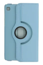 Newface Samsung Galaxy T220 Tab A7 Lite 8.7 Kılıf 360 Tablet Deri Kılıf - Turkuaz - Görsel 2