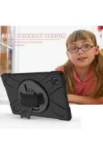 Newface Samsung Galaxy T220 Tab A7 Lite 8.7 Kılıf Amazing Tablet Kapak - Siyah - Görsel 3