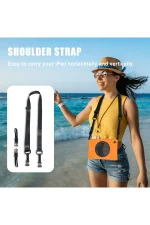 Newface Samsung Galaxy T220 Tab A7 Lite 8.7 Kılıf Amazing Tablet Kapak - Turuncu - Görsel 4