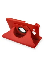 Newface Samsung Galaxy T280 Tab A 7 Kılıf 360 Tablet Deri Kılıf - Kırmızı