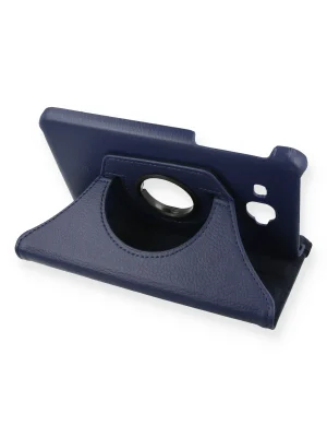 Newface Samsung Galaxy T280 Tab A 7 Kılıf 360 Tablet Deri Kılıf - Lacivert