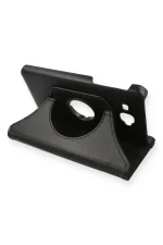 Newface Samsung Galaxy T280 Tab A 7 Kılıf 360 Tablet Deri Kılıf - Siyah