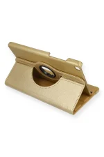 Newface Samsung Galaxy T290 Tab A 8 Kılıf 360 Tablet Deri Kılıf - Gold