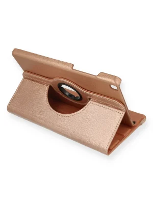 Newface Samsung Galaxy T290 Tab A 8 Kılıf 360 Tablet Deri Kılıf - Rose Gold