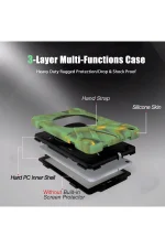 Newface Samsung Galaxy T290 Tab A 8 Kılıf Amazing Tablet Kapak - Kamuflaj - Görsel 4