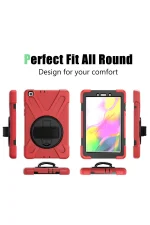 Newface Samsung Galaxy T290 Tab A 8 Kılıf Amazing Tablet Kapak - Kırmızı - Görsel 3