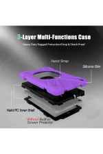 Newface Samsung Galaxy T290 Tab A 8 Kılıf Amazing Tablet Kapak - Mor - Görsel 4