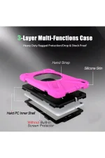 Newface Samsung Galaxy T290 Tab A 8 Kılıf Amazing Tablet Kapak - Pembe - Görsel 4