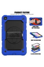 Newface Samsung Galaxy T290 Tab A 8 Kılıf Pars Tablet Kapak - Mavi - Görsel 3