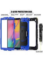 Newface Samsung Galaxy T290 Tab A 8 Kılıf Pars Tablet Kapak - Mavi - Görsel 4