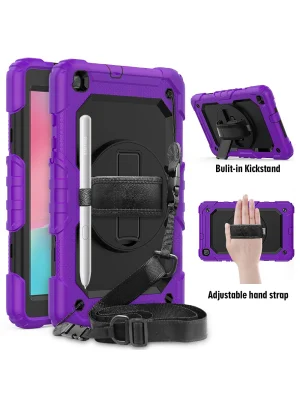 Newface Samsung Galaxy T290 Tab A 8 Kılıf Pars Tablet Kapak - Mor