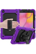 Newface Samsung Galaxy T290 Tab A 8 Kılıf Pars Tablet Kapak - Mor - Görsel 5