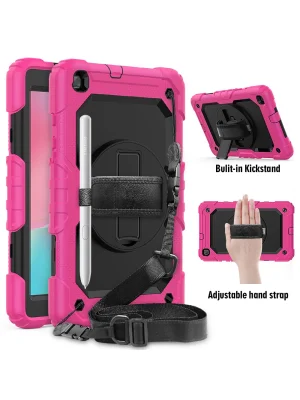 Newface Samsung Galaxy T290 Tab A 8 Kılıf Pars Tablet Kapak - Pembe