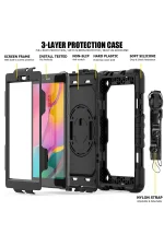 Newface Samsung Galaxy T290 Tab A 8 Kılıf Pars Tablet Kapak - Siyah - Görsel 4