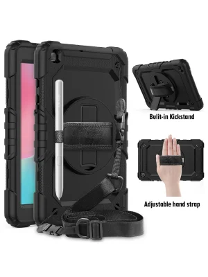 Newface Samsung Galaxy T290 Tab A 8 Kılıf Pars Tablet Kapak - Siyah