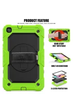 Newface Samsung Galaxy T290 Tab A 8 Kılıf Pars Tablet Kapak - Yeşil - Görsel 3