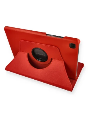 Newface Samsung Galaxy T500 Tab A7 10.4 Kılıf 360 Tablet Deri Kılıf - Kırmızı