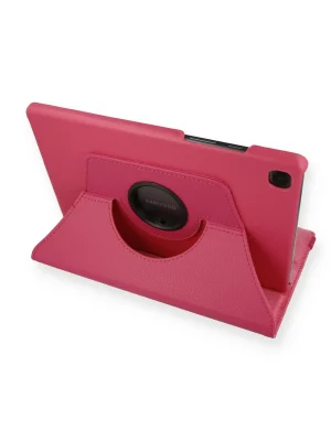 Newface Samsung Galaxy T500 Tab A7 10.4 Kılıf 360 Tablet Deri Kılıf - Pembe