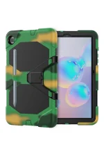 Newface Samsung Galaxy T500 Tab A7 10.4 Kılıf Griffin Tablet Kapak - Kamuflaj - Görsel 6