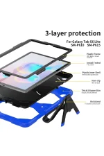 Newface Samsung Galaxy T500 Tab A7 10.4 Kılıf Griffin Tablet Kapak - Mavi - Görsel 5