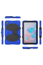 Newface Samsung Galaxy T500 Tab A7 10.4 Kılıf Griffin Tablet Kapak - Mavi - Görsel 6