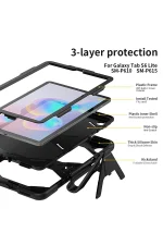 Newface Samsung Galaxy T500 Tab A7 10.4 Kılıf Griffin Tablet Kapak - Siyah - Görsel 5