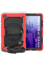 Newface Samsung Galaxy T500 Tab A7 10.4 Kılıf Pars Tablet Kapak - Kırmızı