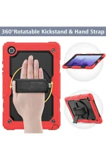 Newface Samsung Galaxy T500 Tab A7 10.4 Kılıf Pars Tablet Kapak - Kırmızı - Görsel 4