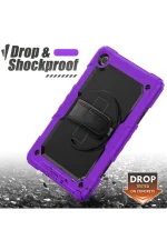 Newface Samsung Galaxy T500 Tab A7 10.4 Kılıf Pars Tablet Kapak - Mor - Görsel 2