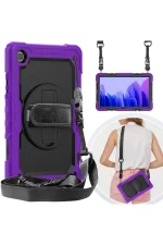 Newface Samsung Galaxy T500 Tab A7 10.4 Kılıf Pars Tablet Kapak - Mor - Görsel 6